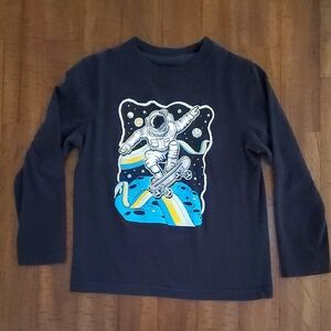 Thereabouts Space Adventure Long Sleeve Boys Tee - Size XS (6/7)